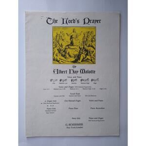 The Lord's Prayer Sheet Music by Malotte G. Schirmer Voice & Piano